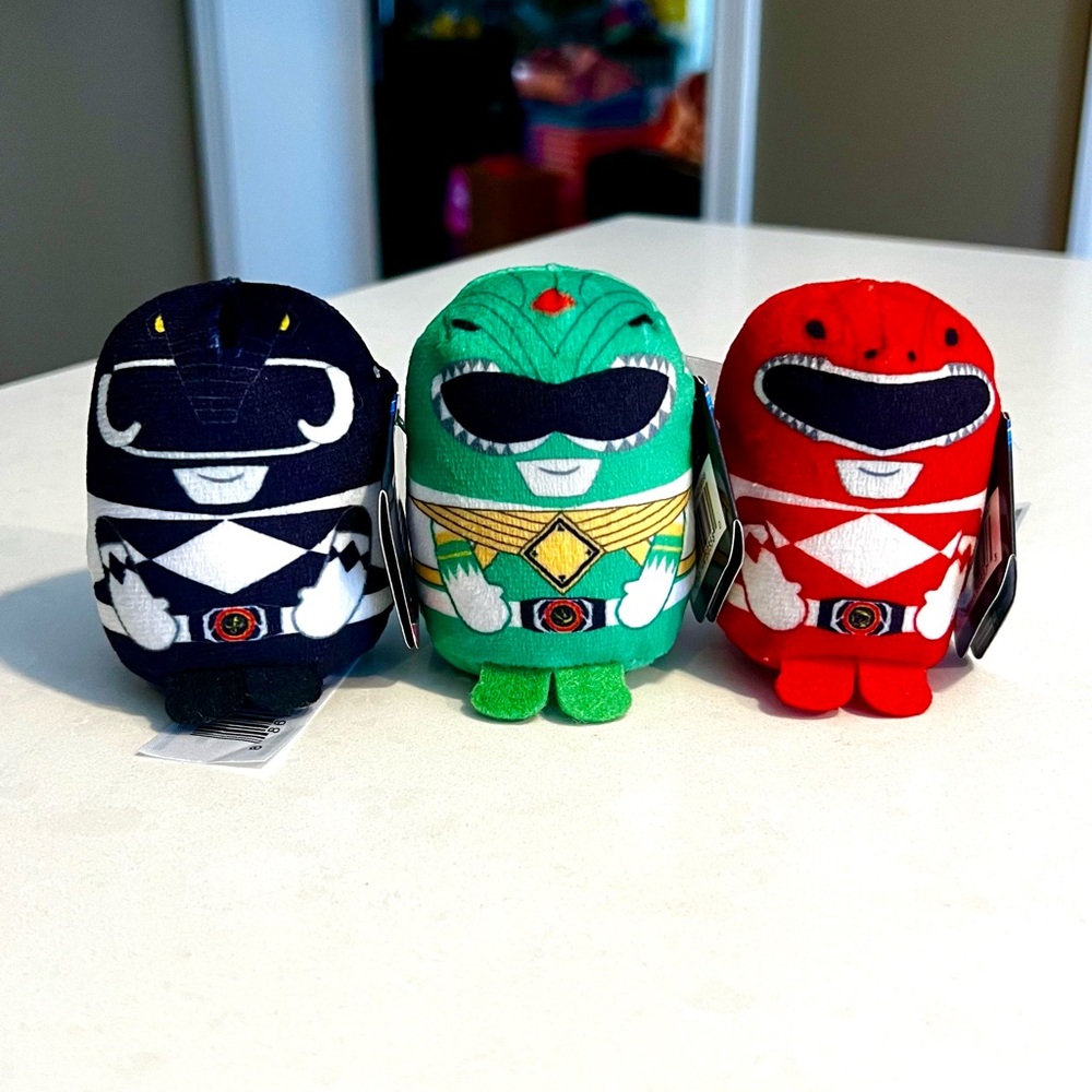 Power Ranger Trio Plush - Black, Green, Red